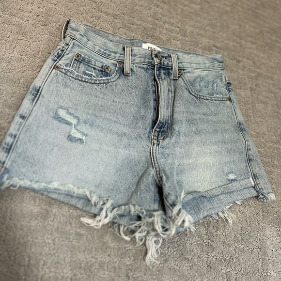 Distressed top shop jeans shorts